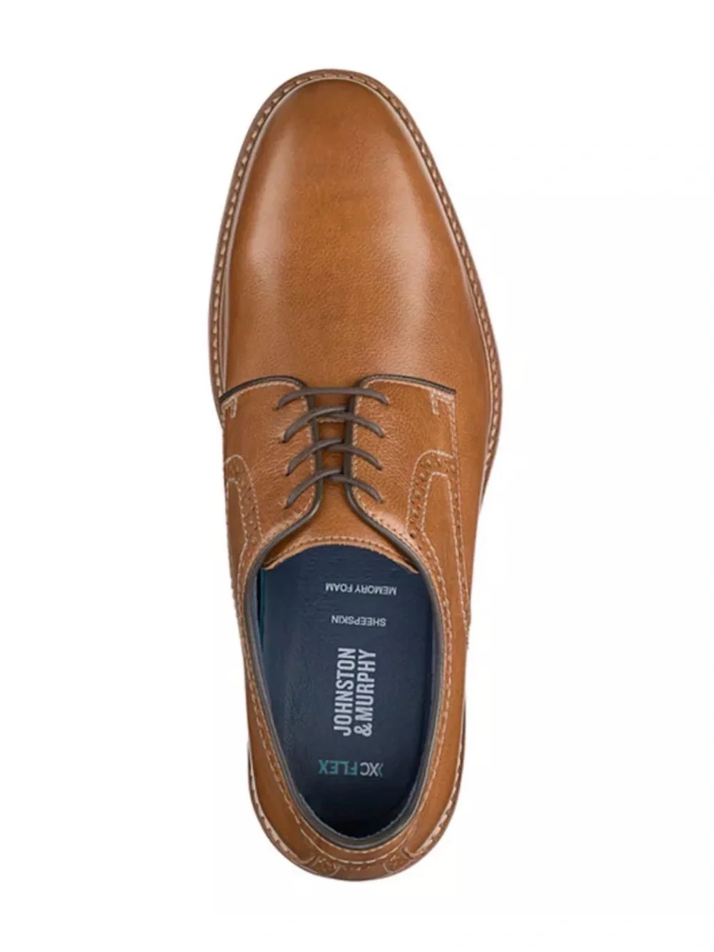 Johnston & Murphy XC Flex Raleigh Brown Leather with Memory Foam